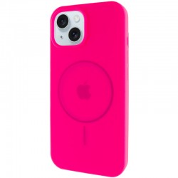 Чохол Silicone Case Full Protective (AA) with MagSafe для Apple iPhone 15 (6.1")  Рожевий / Barbie pink - 00000076434_17