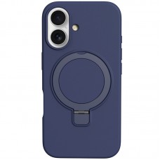 Чохол Silicone Case Full Protective NO LOGO with Ring для Apple iPhone 16 (6.1")  Dark Blue - 00000078486_3