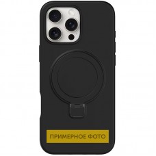 Чохол Silicone Case Full Protective NO LOGO with Ring для Apple iPhone 16e (6.1")  Black - 00000078490_1