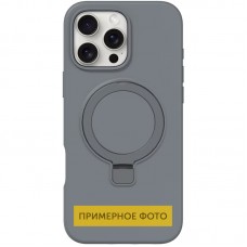 Чохол Silicone Case Full Protective NO LOGO with Ring для Apple iPhone 16e (6.1")  Grey - 00000078490_4