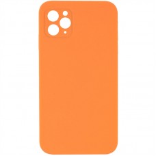 Чохол Silicone Case Square Full Camera Protective (AA) NOLOGO для Apple iPhone 11 Pro (5.8")  Помаранчевий / Papaya - 00000072155_16