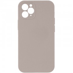 Чохол Silicone Case Square Full Camera Protective (AA) NOLOGO для Apple iPhone 11 Pro Max (6.5")  Сірий / Light Grey - 00000072156_28