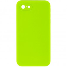 Чохол Silicone Case Square Full Camera Protective (AA) NOLOGO для Apple iPhone 7/8/SE (2020) (4.7")  Салатовий / Neon green - 00000072149_20