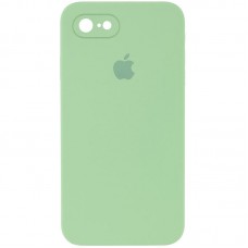 Чохол Silicone Case Square Full Camera Protective (AA) для Apple iPhone 7/8/SE (2020) (4.7")  М'ятний / Mint - 00000040229_15