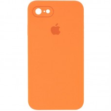 Чохол Silicone Case Square Full Camera Protective (AA) для Apple iPhone 7/8/SE (2020) (4.7")  Помаранчевий / Papaya - 00000040229_17