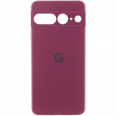 Чохол Silicone Cover Lakshmi Full Camera (AAA) with Logo для Google Pixel 7 Pro  Бордовий / Plum - 00000072121_1