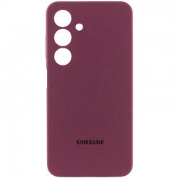 Чохол Silicone Cover Lakshmi Full Camera (AAA) with Logo для Samsung Galaxy A17 4G/5G  Бордовий / Plum - 00000080826_2