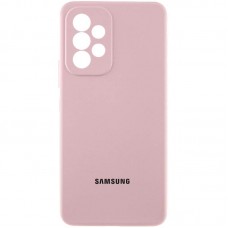 Чохол Silicone Cover Lakshmi Full Camera (AAA) with Logo для Samsung Galaxy A32 4G  Рожевий / Pink Sand - 00000081501_9