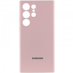 Чохол Silicone Cover Lakshmi Full Camera (AAA) with Logo для Samsung Galaxy S24 Ultra  Рожевий / Pink Sand - 00000071860_2