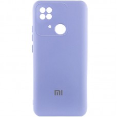 Чохол Silicone Cover Lakshmi Full Camera (AAA) with Logo для Xiaomi Redmi 10C  Бузковий / Dasheen - 00000074193_5