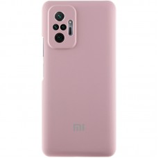 Чохол Silicone Cover Lakshmi Full Camera (AAA) with Logo для Xiaomi Redmi Note 10 Pro / 10 Pro Max  Рожевий / Pink Sand - 00000071863_2