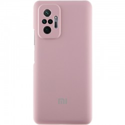 Чохол Silicone Cover Lakshmi Full Camera (AAA) with Logo для Xiaomi Redmi Note 10 Pro / 10 Pro Max  Рожевий / Pink Sand - 00000071863_2