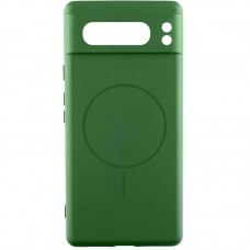 Чохол Silicone Cover Lakshmi Full Camera (AA) with MagFit для Google Pixel 8 Pro  Зелений / Dark green - 00000078223_2