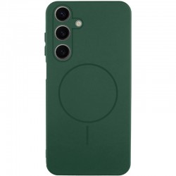 Чохол Silicone Cover Lakshmi Full Camera (AA) with Magnetic Fit для Samsung Galaxy A17 4G/5G  Зелений / Dark green - 00000086366_2