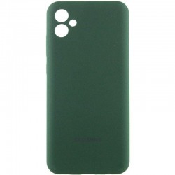 Чохол Silicone Cover Lakshmi Full Camera (AA) with logo для Samsung Galaxy A07  Зелений / Dark green - 00000080836_2