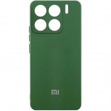 Чохол Silicone Cover Lakshmi Full Camera (AA) with logo для Xiaomi 15 Pro  Зелений / Dark green - 00000078946_1