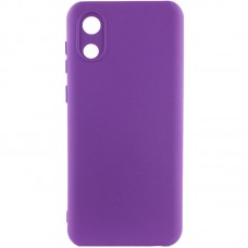 Чохол Silicone Cover Lakshmi Full Camera (A) для Samsung Galaxy A03 Core  Фіолетовий / Purple - 00000054556_11