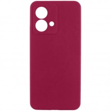 Чохол Silicone Cover Ummi Lakshmi Full Camera (AA) для Motorola Moto G84  Бордовий / Marsala - 00000081067_2