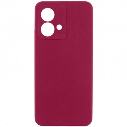Чохол Silicone Cover Ummi Lakshmi Full Camera (AA) для Motorola Moto G84  Бордовий / Marsala - 00000081067_2