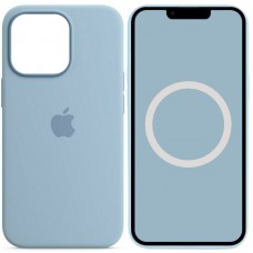 Чохол Silicone case (AAA) with Magsafe and Animation для Apple iPhone 13 Pro Max (6.7")  Блакитний / Blue Fog - 00000051655_10