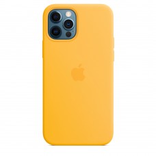 Чохол Silicone case (AAA) with Magsafe для Apple iPhone 12 Pro Max (6.7")  Жовтий / Sunflower - 00000042950_14