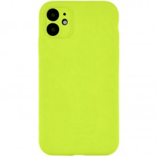 Чохол Silk Full Camera Protective (AA) NO LOGO для Apple iPhone 12 (6.1")  Кислотно-зелений / Acid Green - 00000070224_43