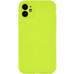 Чохол Silk Full Camera Protective (AA) NO LOGO для Apple iPhone 12 (6.1")  Кислотно-зелений / Acid Green - 00000070224_43