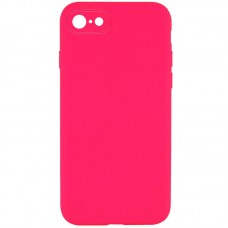 Чохол Silicone Case Square Full Camera Protective (AA) NOLOGO для Apple iPhone 6/6s (4.7")  Рожевий / Barbie pink - 00000072148_16