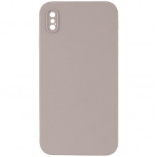 Чохол Silk Square Full Camera Protective (AA) NO LOGO для Apple iPhone X / XS (5.8")  Сірий / Light Grey - 00000072151_28