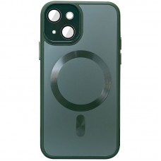 Чохол TPU+Glass Sapphire Midnight with MagSafe для Apple iPhone 14 (6.1")  Зелений / Forest green - 00000065449_3