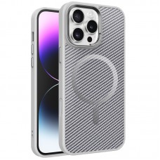 Чохол TPU+PC Carbon Mirage with MagSafe для Apple iPhone 16 Pro Max (6.9")  Grey - 00000078113_3