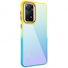 Чохол TPU+PC Fresh sip series для Xiaomi Redmi Note 11 Pro 4G/5G / 12 Pro 4G  Бірюзовий / Помаранчевий - 00000055608_2
