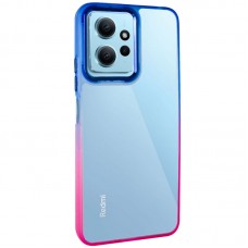Чохол TPU+PC Fresh sip series для Xiaomi Redmi Note 12 4G  Рожевий / Синій - 00000072174_4