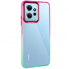 Чохол TPU+PC Fresh sip series для Xiaomi Redmi Note 12 4G  Салатовий / Рожевий - 00000072174_5