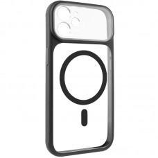 Чохол TPU+PC GETMAN Moon Clear with MagSafe для Apple iPhone 11 (6.1")  Black - 00000084759_1