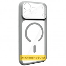 Чохол TPU+PC GETMAN Moon Clear with MagSafe для Apple iPhone 13 / 14 (6.1")  Grey - 00000084763_4