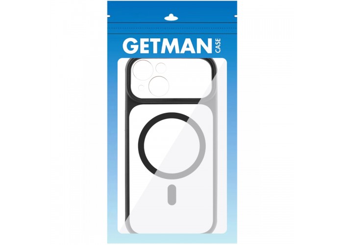 Чохол TPU+PC GETMAN Moon Clear with MagSafe для Apple iPhone 14 (6.1