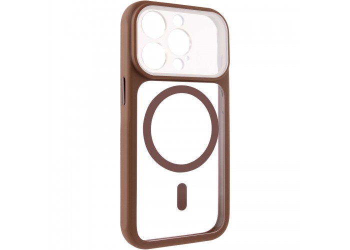 Чохол TPU+PC GETMAN Moon Clear with MagSafe для Apple iPhone 15 Pro Max (6.7