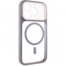 Чохол TPU+PC GETMAN Moon Clear with MagSafe для Apple iPhone 15 Pro Max (6.7")  Grey - 00000084771_4