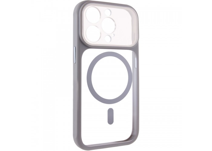 Чохол TPU+PC GETMAN Moon Clear with MagSafe для Apple iPhone 15 Pro Max (6.7
