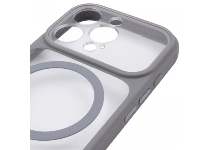 Чохол TPU+PC GETMAN Moon Clear with MagSafe для Apple iPhone 15 Pro Max (6.7