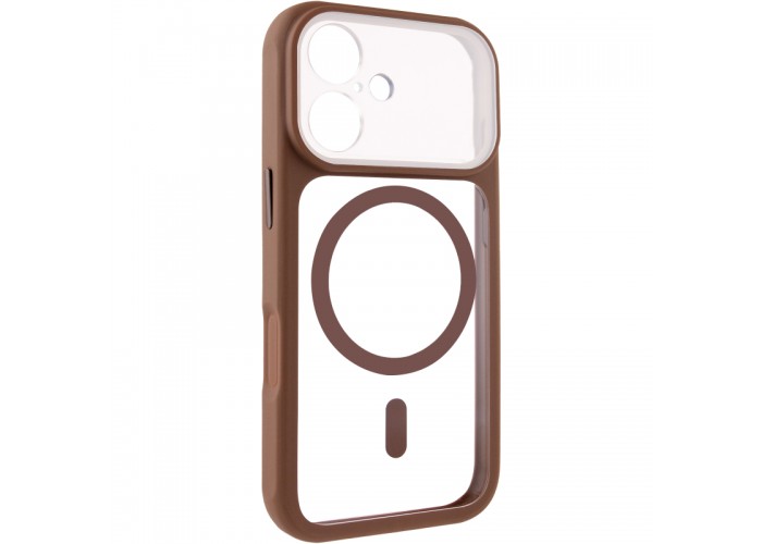Чохол TPU+PC GETMAN Moon Clear with MagSafe для Apple iPhone 16 (6.1