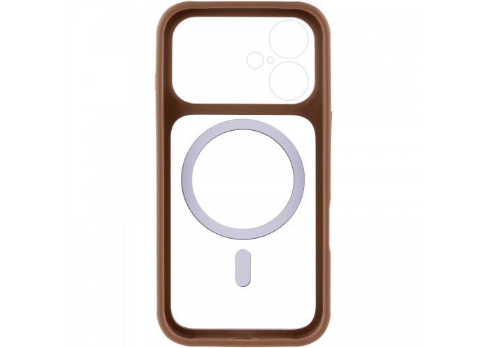 Чохол TPU+PC GETMAN Moon Clear with MagSafe для Apple iPhone 16 (6.1