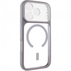 Чохол TPU+PC GETMAN Moon Clear with MagSafe для Apple iPhone 17 Pro (6.3")  Grey - 00000084777_4