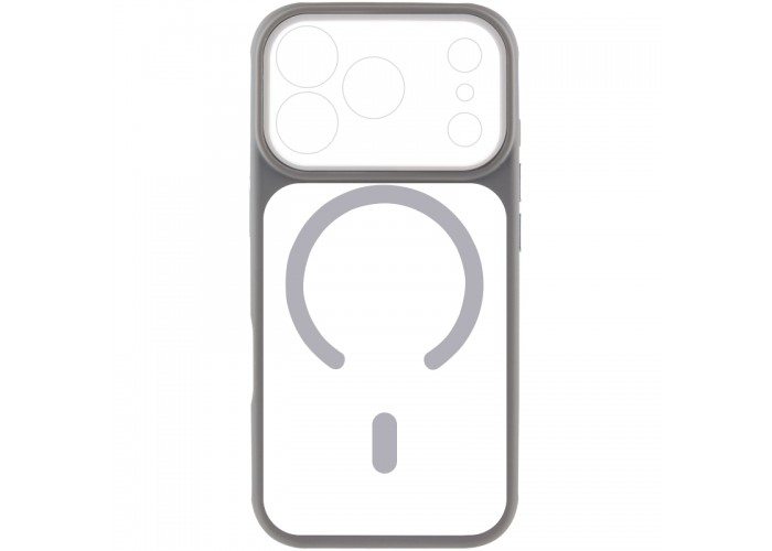 Чохол TPU+PC GETMAN Moon Clear with MagSafe для Apple iPhone 17 Pro (6.3