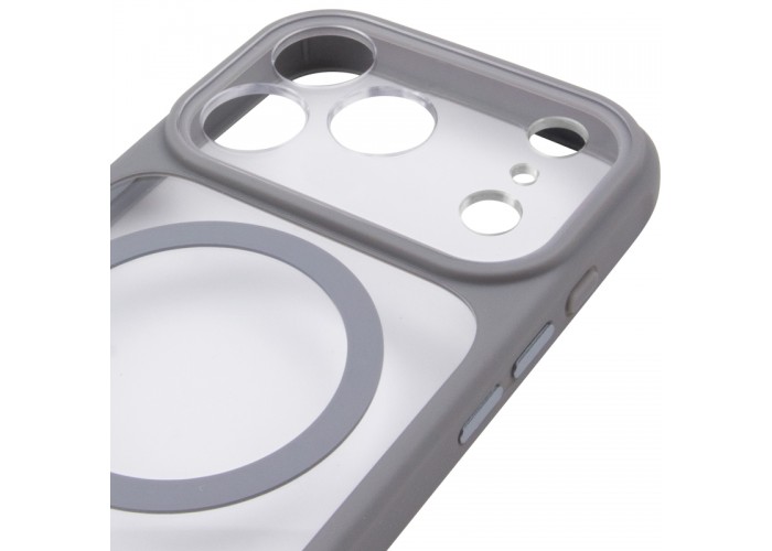 Чохол TPU+PC GETMAN Moon Clear with MagSafe для Apple iPhone 17 Pro (6.3