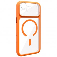 Чохол TPU+PC GETMAN Moon Clear with MagSafe для Apple iPhone 17 Pro (6.3")  Orange - 00000084777_5