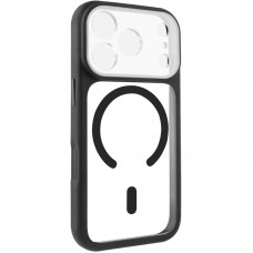 Чохол TPU+PC GETMAN Moon Clear with MagSafe для Apple iPhone 17 Pro Max (6.9")  Black - 00000084778_1