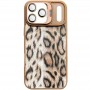 Чохол TPU+PC Wild Leopard with MagSafe and Lens для Apple iPhone 17 Pro (6.3