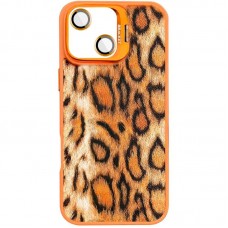 Чохол TPU+PC Wild Leopard with MagSafe and Lens для Apple iPhone 13 / 14 (6.1")  Orange - 00000085169_1